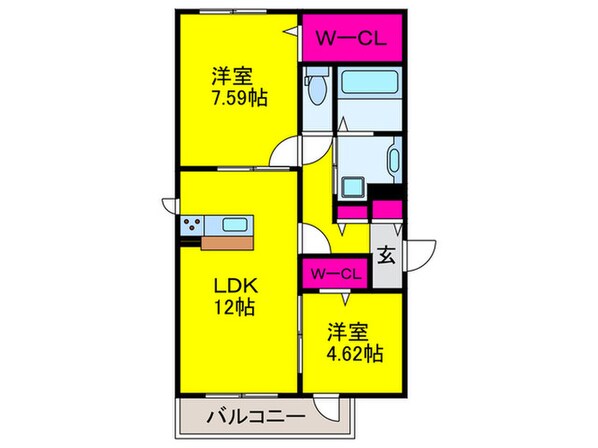 Active平野本町の物件間取画像